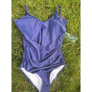 Blooming Jelly Navy One Piece Swimsuit Sz Small NWT